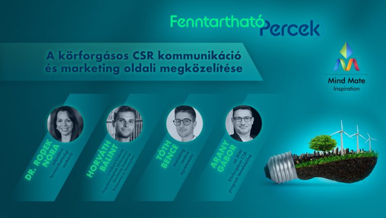 Fenntartható Percek, Körforgásos CSR, Arany Gábor, Arany Media Digital Agency kreatív kommunikációs reklámügynökség